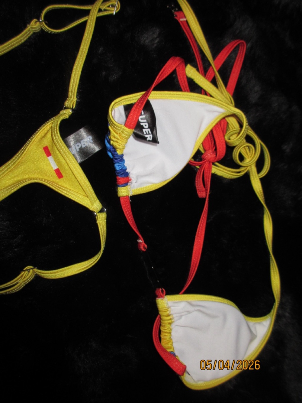 Yellow Color Super Moto Racing Bikini - Picture 5 of 5
